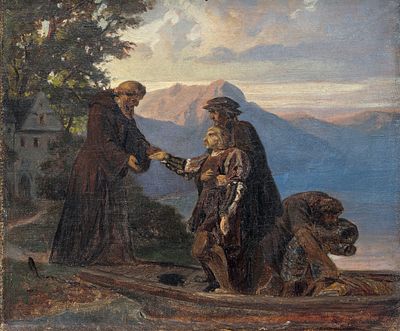 Friedrich Martersteig - Friedrich Martersteig (zugeschr.), Der Reformator Ulrich von Hutten wird 