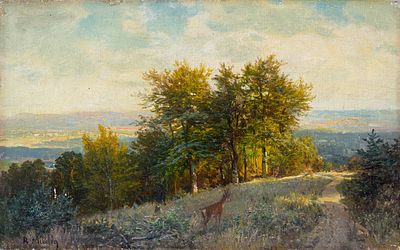 Bernhard Mühlig - Bernhard Mühlig, Blick in das Elbtal. 3th quarter 19th cent. Bernhard Mühlig 