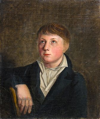Ferdinand Georg Waldmüller - Ferdinand Georg Waldmüller (Nachfolge), Bildnisstudie eines jungen 