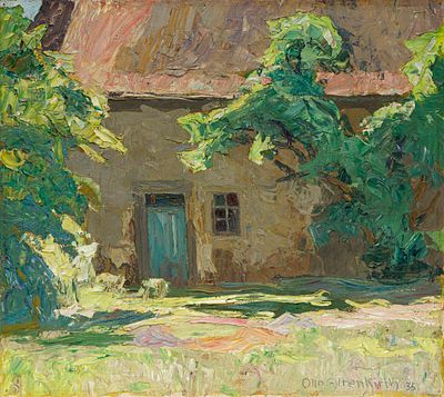 Otto Altenkirch - Otto Altenkirch "Hinter der Scheune" (Hellergut). 1935. Otto Altenkirch 1875 