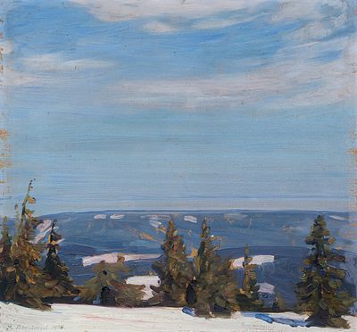 Richard Birnstengel - Richard Birnstengel, Blick vom Arber (Bayerischer Wald). 1915. Richard 
