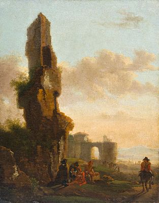 Jan Dircksz Both - Jan Dircksz Both "Ruinen an der Seebucht". 2nd quarter 17th cent. Jan Dircksz 