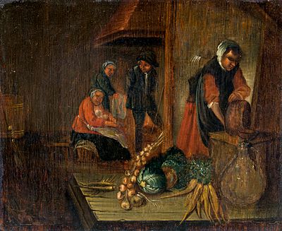 Christoffer Jacob Schultze - Christoffer Jacob Schultze, In der K&uuml;che. 1795. Christoffer Jacob 