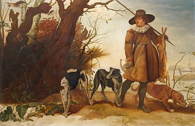 Jan Wildens - Jan Wildens, Winterlandschaft mit einem J&auml;ger. 1624. Jan Wildens 1586 Antwerpen – 