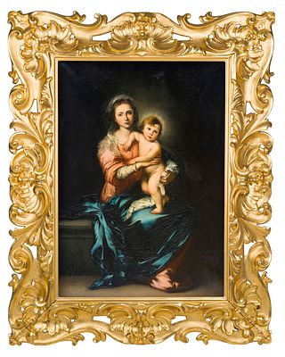 Bartolom&eacute; Esteban Murillo - Bartolom&eacute; Esteban Murillo "Madonna mit Kind". 1655 - 1660. Bartolom&eacute; 