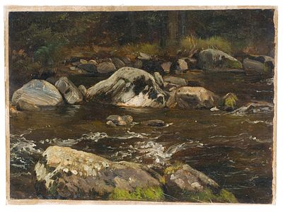 Christian Friedrich Gille - Christian Friedrich Gille "Im Rabenauer Grund". Um 1860/ 1870. Christi 