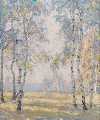 Otto Altenkirch - Otto Altenkirch "Birken im Morgennebel". 1921. Otto Altenkirch 1875 Ziesar – 