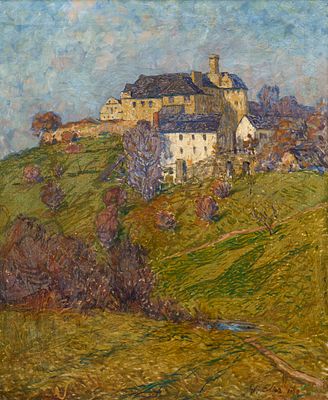 Wilhelm Eller - Wilhelm Eller, Blick auf Schloss Hartenstein (Erzgebirge). 1913. Wilhelm Eller 