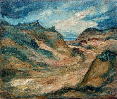 Bartold Asendorpf - Bartold Asendorpf, Dune Landscape with Path. 1913. Bartold Asendorpf 1888 