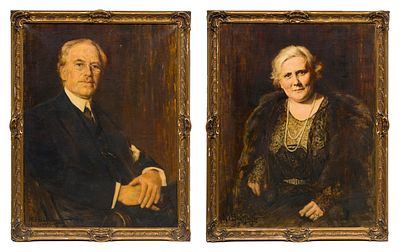 Konrad Immanuel B&ouml;hringer - Konrad Immanuel B&ouml;hringer, Portrait of Berta Reucker / Portrait of 