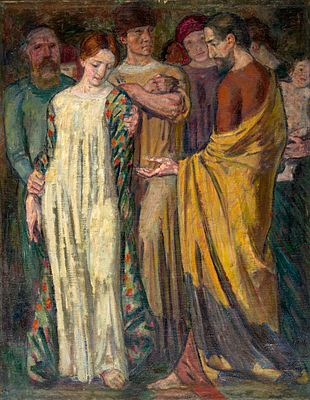 Frisch - Frisch (?), Painter in the Circle of the Berlin Secession (?), The Adulteress Before 
