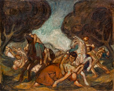 Monogrammist F.H. - Monogrammist F.H. or F. K., The Rape of the Sabine Women. 1912. Monogrammist 