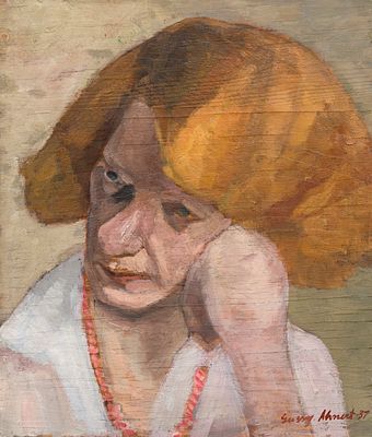 Gussy Hippold-Ahnert - Gussy Hippold-Ahnert "Red-haired Woman". 1931. Gussy Hippold-Ahnert 1910 