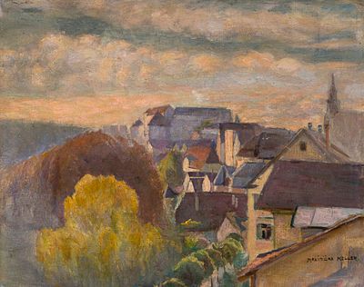 Maximilian Keller - Maximilian Keller, View from the Andreasstaffel of T&uuml;bingen’s old town. 