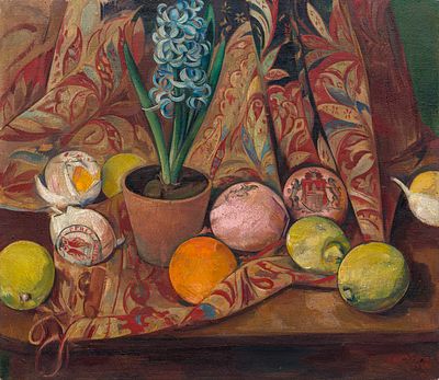 Karl Kr&ouml;ner - Karl Kr&ouml;ner "Hyacinth and Fruits". 1925. Karl Kr&ouml;ner 1887 Zschopau – 1971 Radebeul 