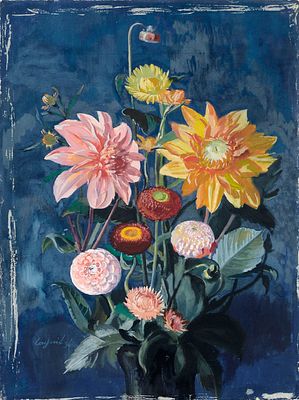 Wilhelm Lachnit - Wilhelm Lachnit, Still Life with Dahlias. 1934. Wilhelm Lachnit 1899 