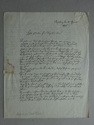 Drobisch - Letter to the Kapellmeister. Music. - Drobisch, Karl Ludwig (Composer, mathematician; 