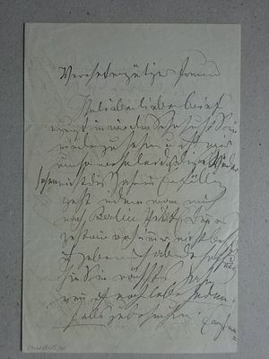 Henselt - Letter to a friend. Music. - Henselt, Adolf (Composer, piano virtuoso, and piano 