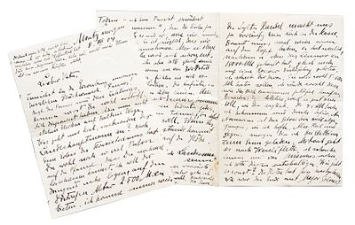 Sauermann - Collection of Autographs. Sauermann, Ernst Eduard Friedrich (Art historian, museum 