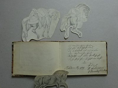Kieke - Stammbuch Lehrerseminar. Family registers. Album amicorum (probably) of Johann Heinrich 