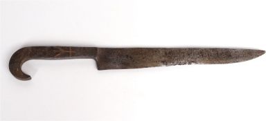 Spanish Colonial Belduque or Peasant Knife, Borderlands Period 1519-1821. Spanish peasant knife 