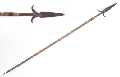 Philippines War Spear or Sibat, Hastate Type 19th - 20th c. Philippine Archipelago, Northern 