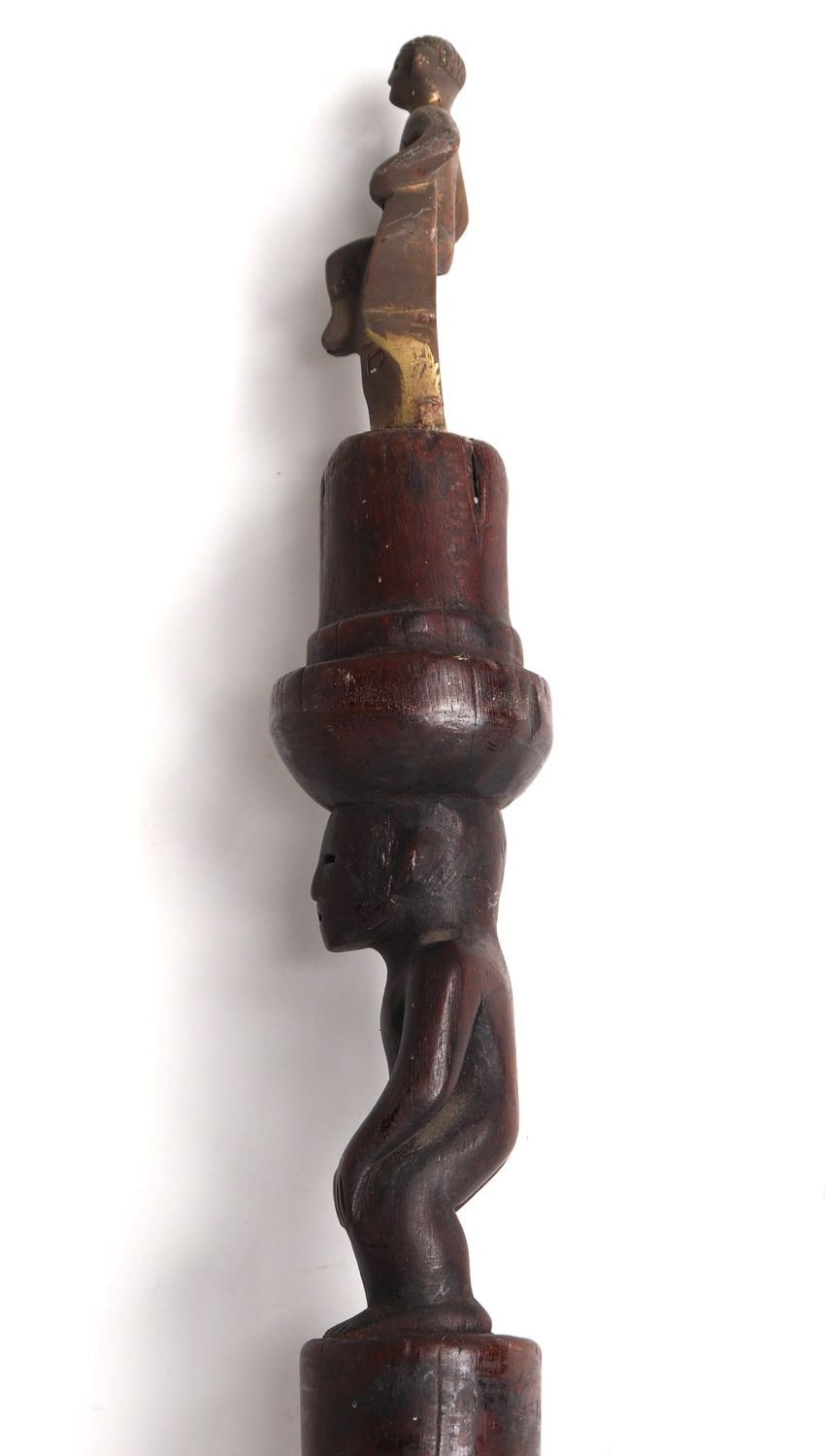 Lot 45 Filipino Double Human Finial Staff Scollard Auctions