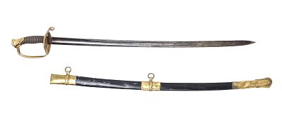 American Civil War Officers Sword w/Scabbard. American Civil War officers sword with scabbard. 