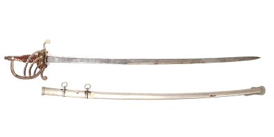 Important Mexican "Armeria Americana" Sword, Circa 1883-1918. Mexico, important Mexican generals 