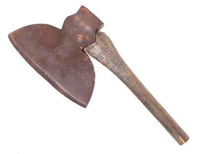 Massive Broad Head Axe, circa 1800s. Very heavy and massive board head axe circa 1800s. American 