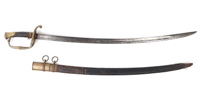 German M1821 Officers Infantry Sword w/ Scabbard. German Model 1821 saber from the royal 