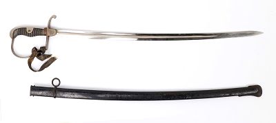 German Infantry Sword w/ Scabbard. German army infantry sword with original scabbard and sword 