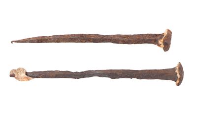 Large Early Iron Spikes, Treasure Fleet of 1733. Spanish Treasure fleet of 1733 salvaged spikes. 