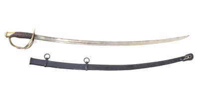 M1860 Cavalry Saber Sword with Scabbard. Old model 1860 cavalry sword or saber with scabbard. 
