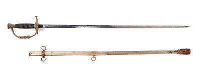 US Staff & Field Sword w/ Scabbard. U.S. Staff and Field sword with scabbard. Scabbard in a 