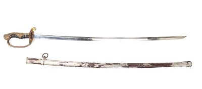Japanese Officer's Sword, WWII. Japanese type #19 officers sword from the WWII period. The 