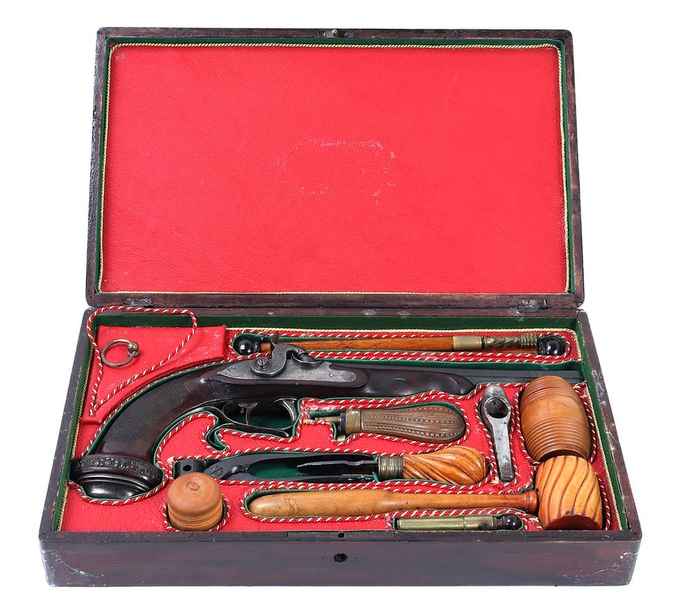 Officer's Percussion Pistol by LePage Aine. Officer's percussion pistol by LePage Aine (Paris 