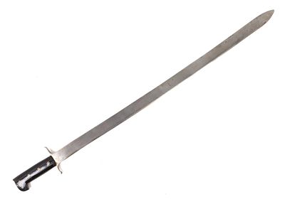 Mexican Colonial Long Sword. Mexican colonial sword with a long straight single edge blade with 