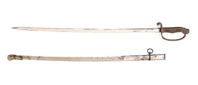 Japanese Type 19 Officers Parade Sabre & Scabbard. Japanese type 19 officers parade saber with 