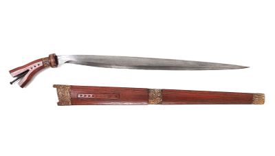 20th C. Philippines Garab/Talibon Sword. Circa 1900's Filipino Visayan Talibon sword. Straight 