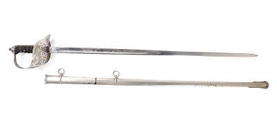 WWII English 1895 Infantry Officers Sword. WWII English 1895 infantry officers sword with 