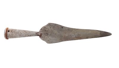 Indian Spear Head, 18th - 19th c. Indian or Indo-Persian steel socketed spear head, late 