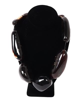 Gorgeous Raw Chunky Amber Necklace. Amazing collection of raw amber mineral specimens perfectly 