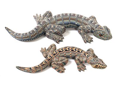 Polymer Clay Magic Lizards by Jon Anderson. Beautiful original handmade polymer clay lizards 