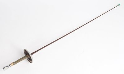 French Fencing Foil, circa 1950s. Old Fencing foil with french grip, string wrapped with a 