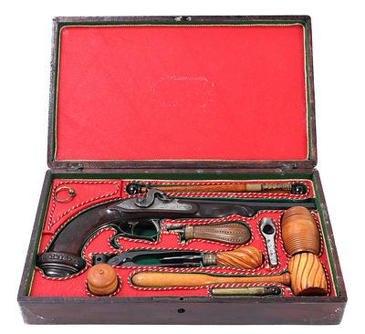 Officer's Percussion Pistol by LePage Aine. Officer's percussion pistol by LePage Aine (Paris 