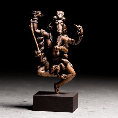 Indian Bronze Hayagriva Figure, 16th - 17th C. Indian, 16th to 17th Century bronze figure of a 