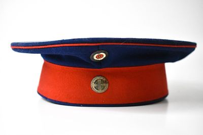 Imperial German Saxon Schirmmutze Visor Hat. Bottom landswehr cockcade has a hint of green and 