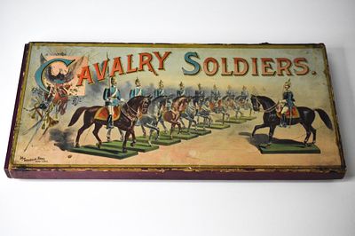 McLaughlin Bros Set H Lead Cavalry Soldiers. 18 mounted soldiers. Which would confirm a complete 