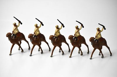 5 Johillco Set 153 Sudanese Camel Corps. Lead. Top of the soldiers head to the hooves 3.25 